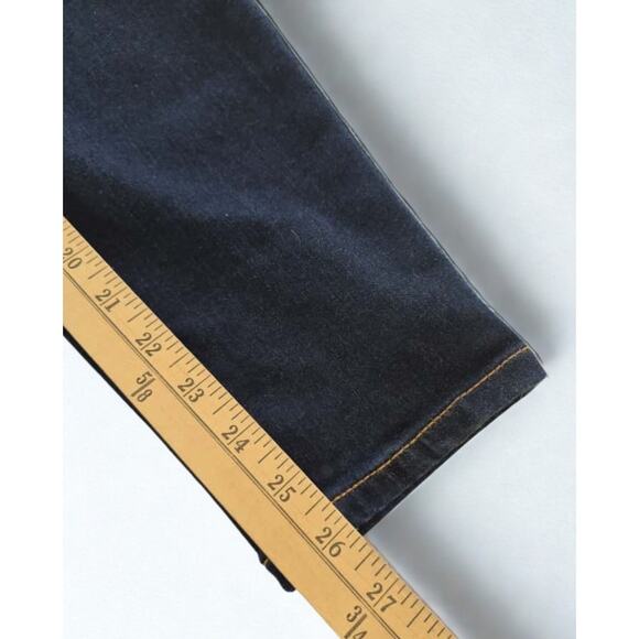 TORRID Skinny High Rise Jeggins Jean Dark Wash Button Front Stretch Sz 16 Short - Picture 11 of 11